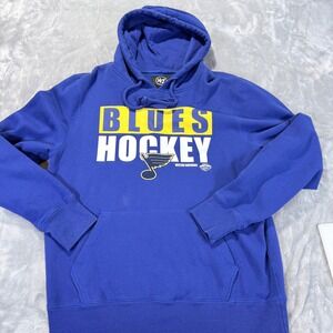 47 Brand Blues Hockey Western Conference Hoodie Blue Large Men's